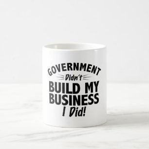 Taza De Café Romney Ryan - el gobierno no construyó mi negocio