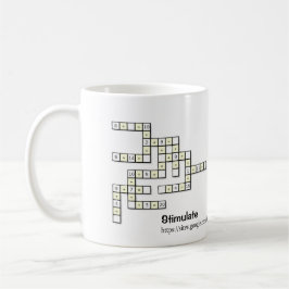 Taza de café Rompecabezas Crossmath 1