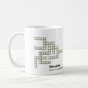 Taza de café Rompecabezas Crossmath 1