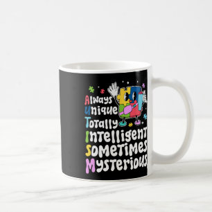 Taza De Café Rompecabezas de conciencia del autismo inteligente