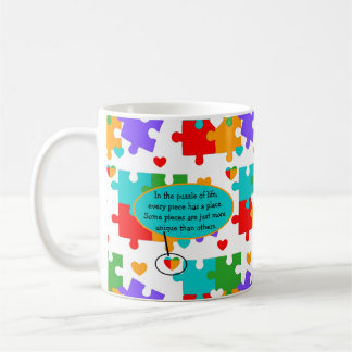 Taza De Café Rompecabezas de la vida