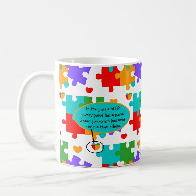 Taza De Café Rompecabezas de la vida (Izquierda)