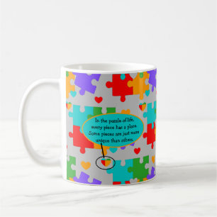 Taza De Café Rompecabezas de la vida