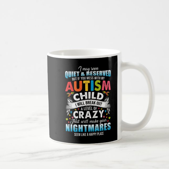 Taza De Café Rompecabezas del autismo autista de conciencia nos (Derecha)