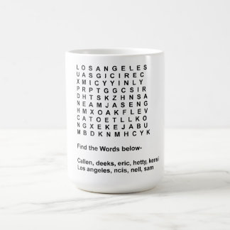 Taza De Café Rompecabezas del LA de NCIS