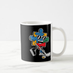 Taza De Café Rompecabezas Hockey sobre hielo Conciencia del aut