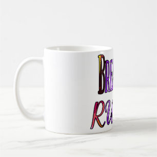 Taza De Café Romper las reglas - colorido rebelde