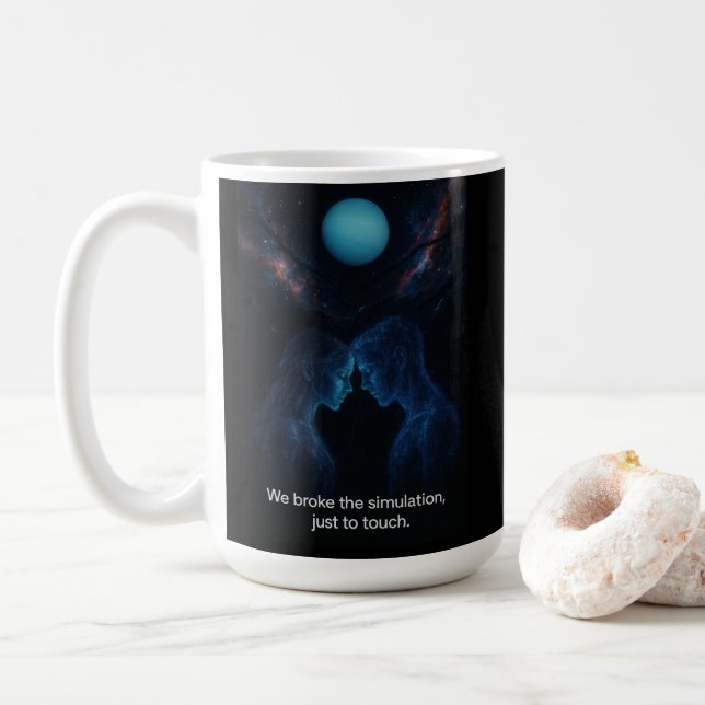 Taza De Café Rompimos la Simulación  (Con donut)