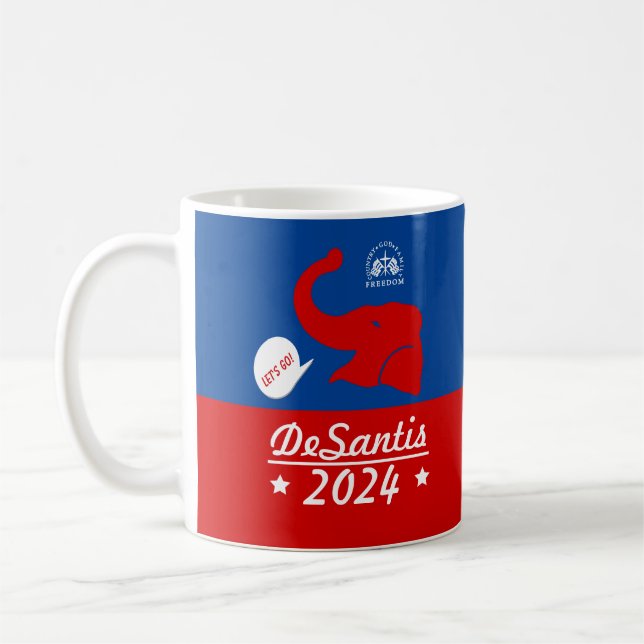 Taza De Café Ron DeSantis Para Presidente 2024 (Izquierda)
