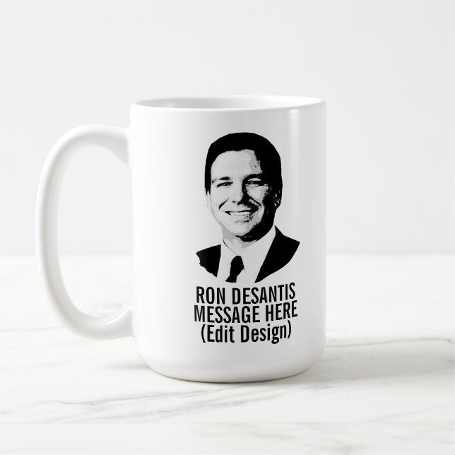 Taza De Café Ron Desantis Personalizado (Izquierda)