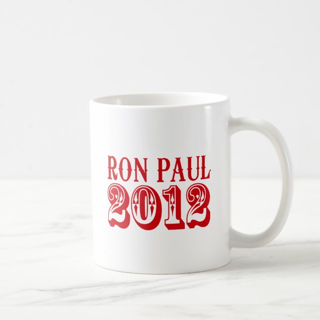 Taza De Café RON PAUL 2012 (occidental) (Derecha)