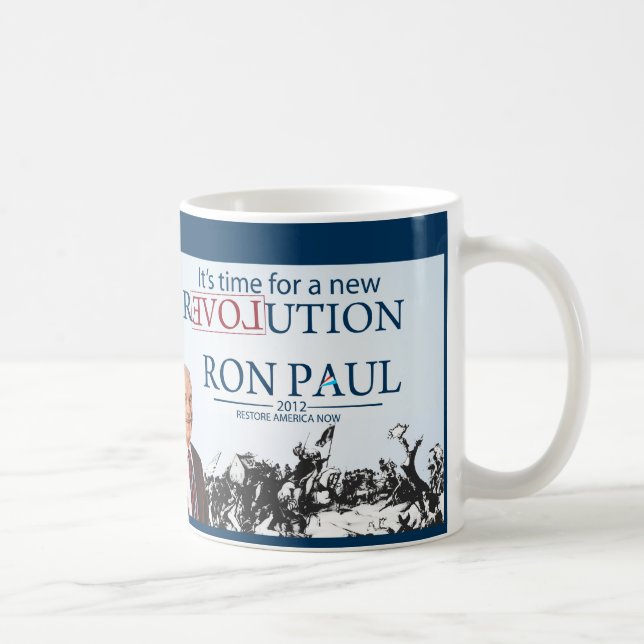 Taza De Café Ron Paul para Presidente (Derecha)