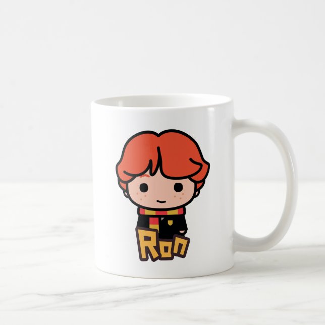 Taza De Café Ron Weasley Cartoon Character Art (Derecha)