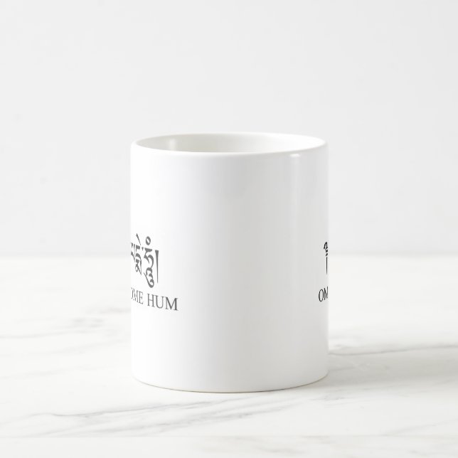 Taza De Café Ronquido de OM Mani Padme (Centro)