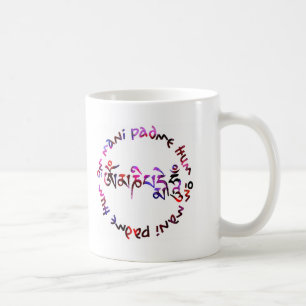 Taza De Café Ronquido del padme de OM mani
