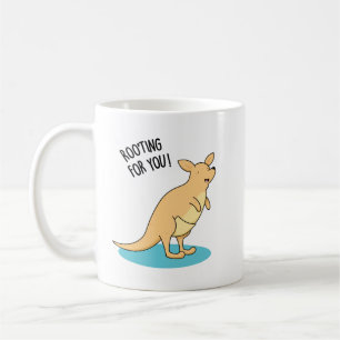 Taza De Café Roo-Ting Para Usted Divertido Kangaroo Pun