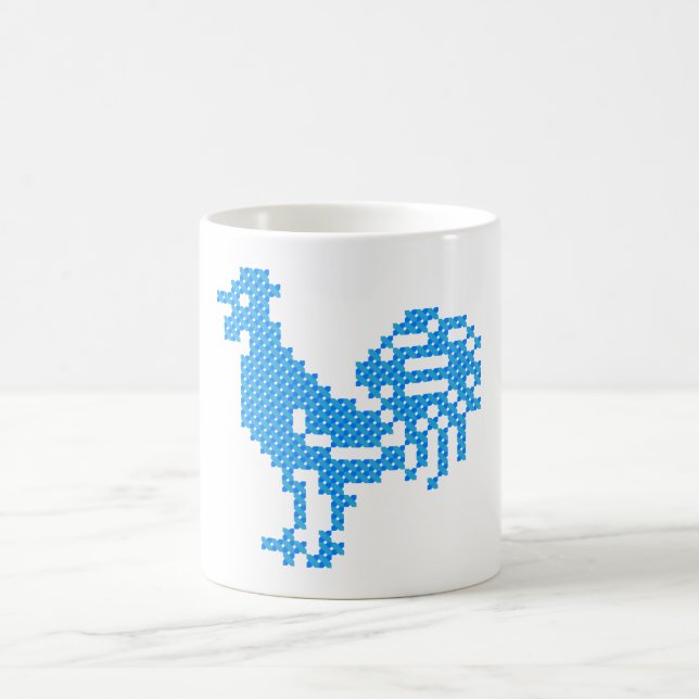 Taza De Café Rooster azul (Centro)