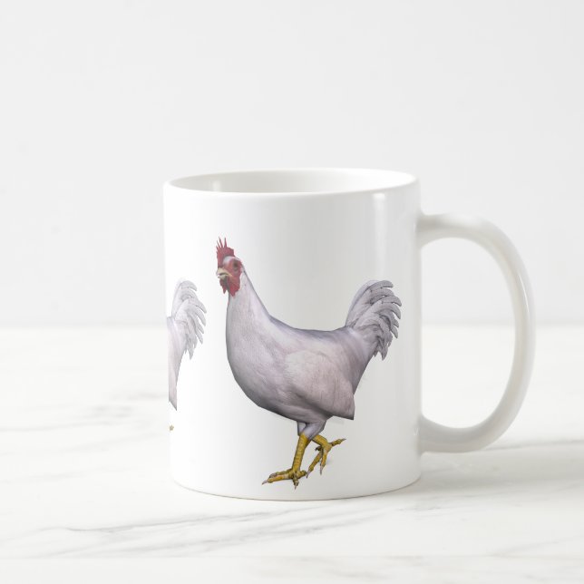 Taza De Café Rooster blanco (Derecha)