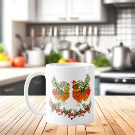 Taza De Café Rooster con gallina