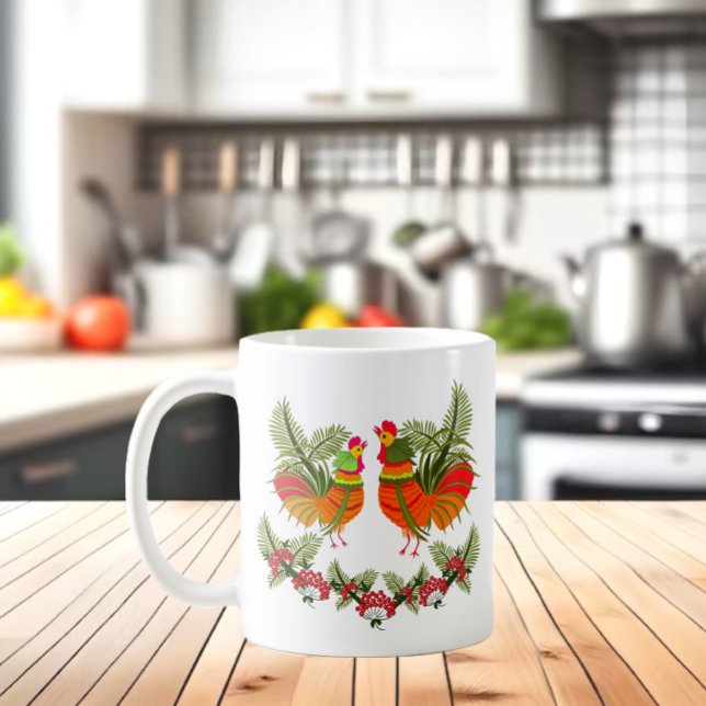 Taza De Café Rooster con gallina (Subido por el creador)