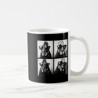 Taza De Café Rooster con Sungles Photoboth Selfie Granja Chi