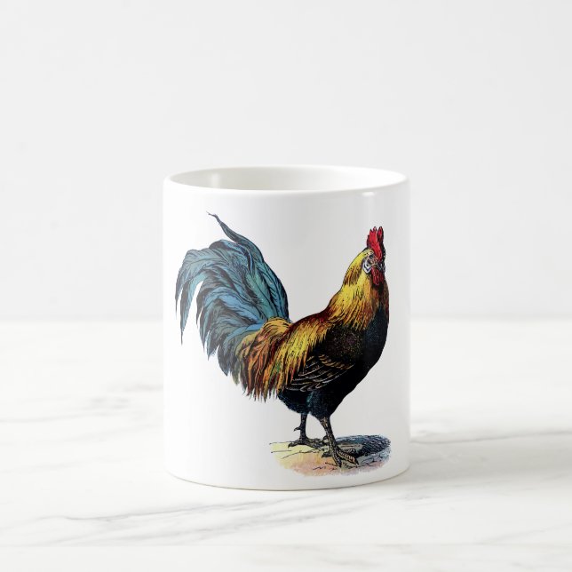 Taza De Café Rooster de época (Centro)