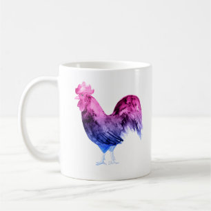 Taza De Café Rooster del Orgullo Bisexual