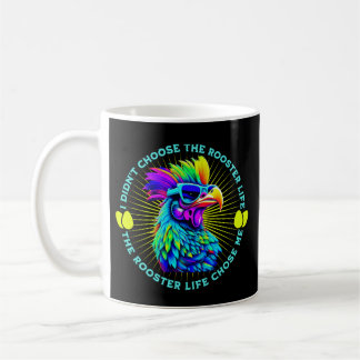 Taza De Café Rooster Life Graciosa Cita Retro Rooster de Pollo