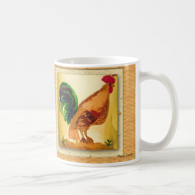 Taza De Café Rooster Mug (Derecha)