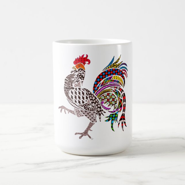 Taza De Café Rooster Mug (Centro)