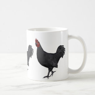 Taza De Café Rooster negro