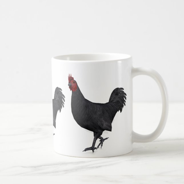 Taza De Café Rooster negro (Derecha)
