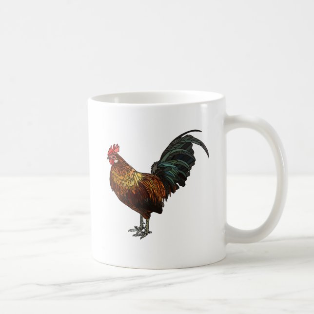 Taza De Café Rooster radiante (Derecha)