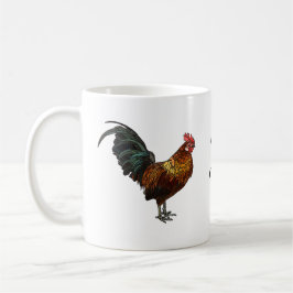 Taza De Café Rooster radiante "Wake the Cluck Up"