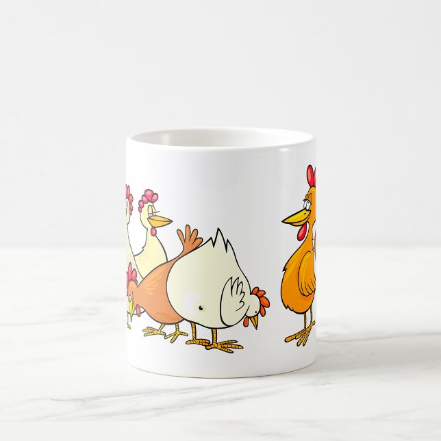Taza De Café Rooster Y Hens (Subido por el creador)