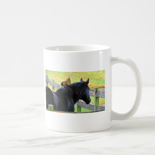 Taza De Café Rooster Y Mare (Derecha)