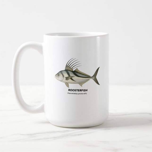 Taza De Café Roosterfish - California Marine Life (Izquierda)