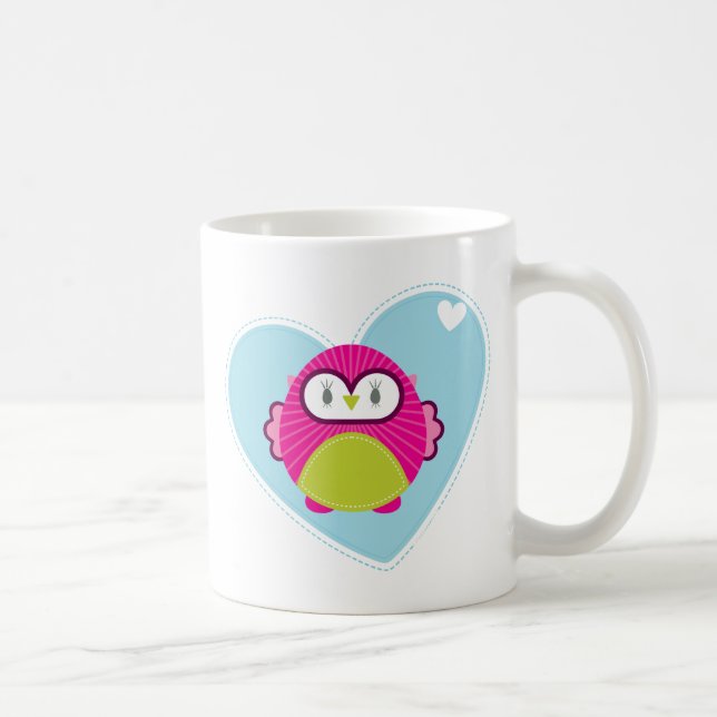 Taza De Café ROPA :: búho - hollín (Derecha)