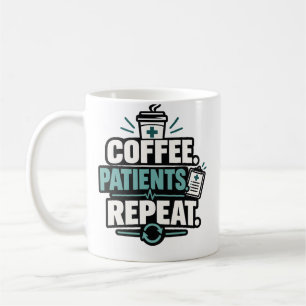 Taza De Café Ropa de Asistencia Sanitaria Repetir Café Enfermer