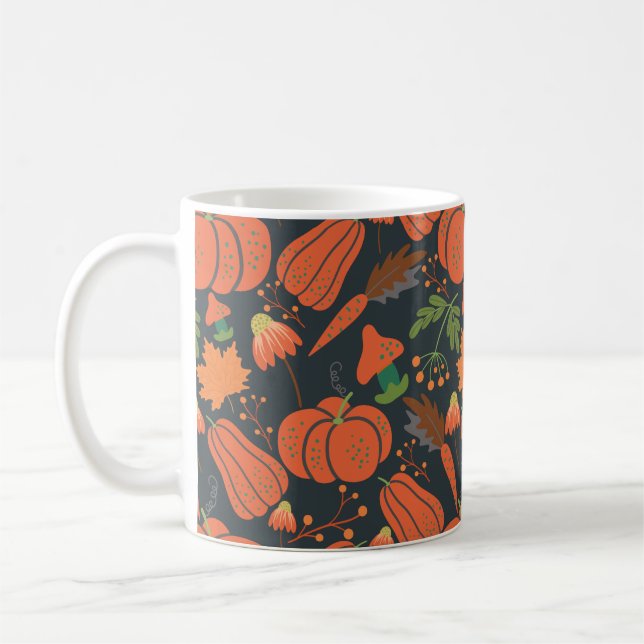 Taza De Café Ropa de calabaza roja sin soldadura y zanahorias (Izquierda)