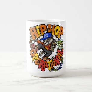 Taza De Café Ropa de calle tejón operacional Hiphop