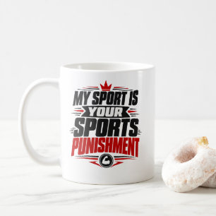 Taza De Café Ropa de castigo para tu deporte es mi deporte corr