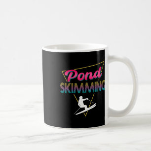 Taza De Café Ropa de esquí de esquí de estanque retro de los 80