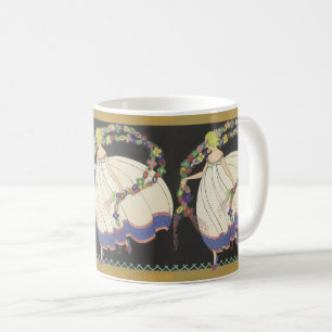 Taza De Café Ropa De Hadas Con Flores