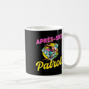 Taza De Café Ropa de patrulla de après esquí retro de los 80 Es