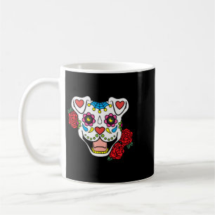 Taza De Café Ropa de Pitbull de cráneo de azúcar para hombres r