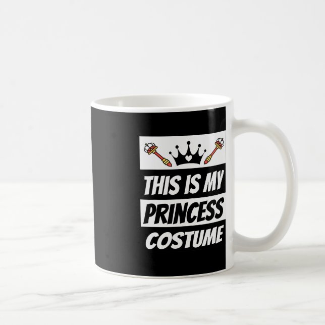 Taza De Café Ropa de princesa retro disfraz de Halloween (Derecha)