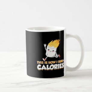 Taza De Café Ropa de S'mores de Malvavisco Adorable Cómo Quemo