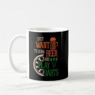 Taza De Café Ropa divertida para dardos hombres mujeres dardos