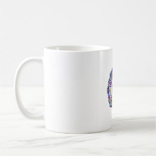 Taza De Café Ropa lista para POD de poder de unicornio pixel de
